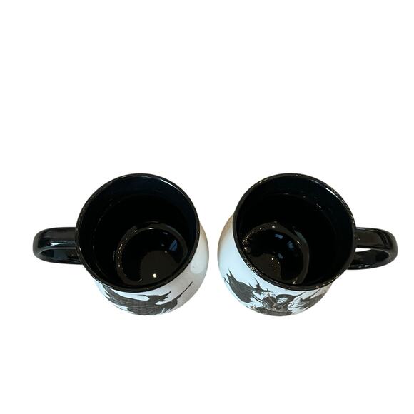 Potter's Studio Halloween WICKED WITCH Mugs Set of 2 Spooky Boo New - Picture 4 of 11